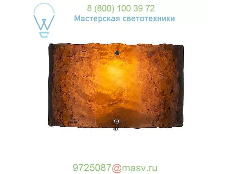 Hammerton Studio Textured Glass Wall Sconce CSB0044-0A-GM-BG-G2, настенный светильник