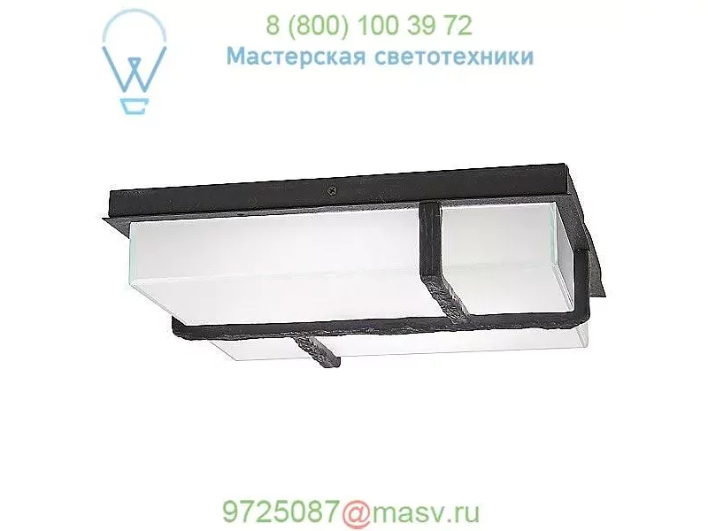 P1340-039-L George Kovacs Sirato Outdoor LED Wall Sconce / Flush Mount Ceiling Light, уличный на
