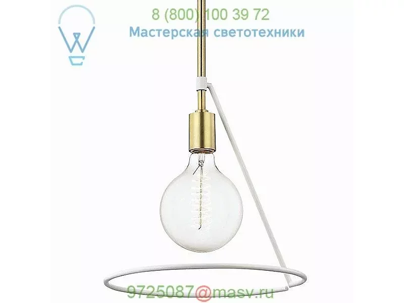 Mitzi - Hudson Valley Lighting H245701-AGB/WH Dana Angled Pendant Light, светильник