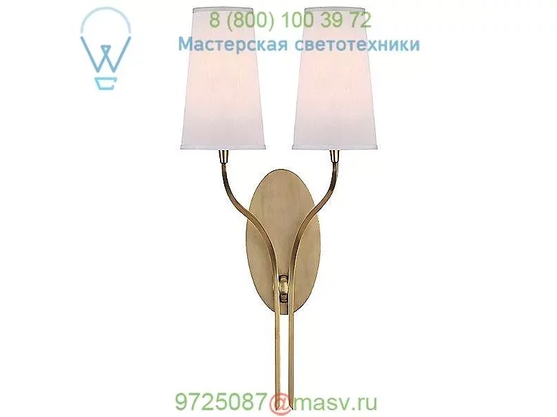 3712-OB Rutland Double Wall Sconce Hudson Valley Lighting, настенный светильник