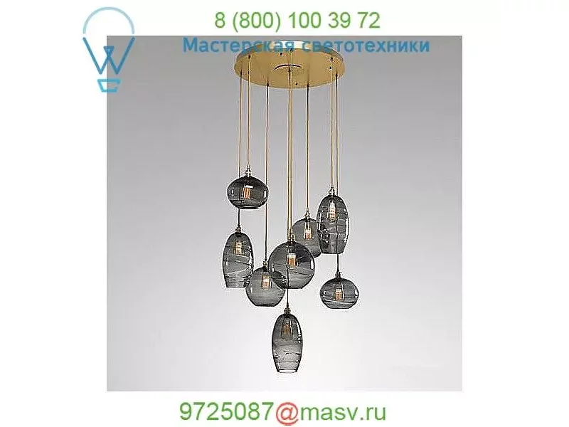 Hammerton Studio CHB0048-03-FB-OA-C01-E2 Misto Round Multi Light Pendant Light, светильник
