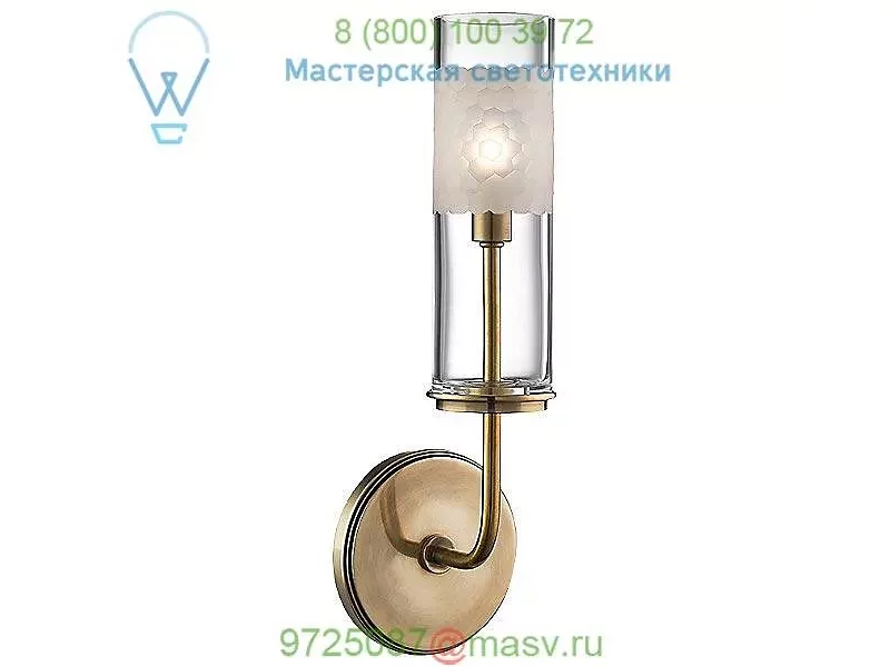 OB-3901-AGB Hudson Valley Lighting Wentworth Wall Sconce (Aged Brass) - OPEN BOX RETURN, опенбок