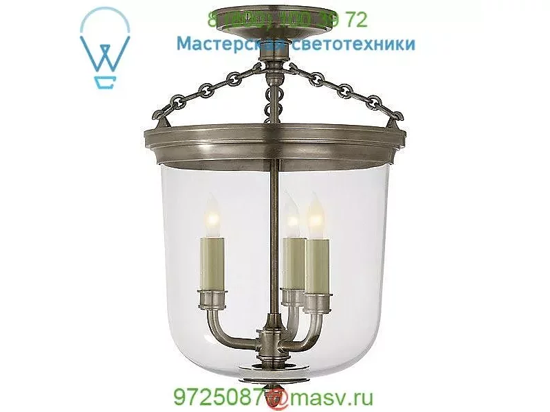 Visual Comfort TOB 4212AN Merchant Semi-Flush Mount, светильник