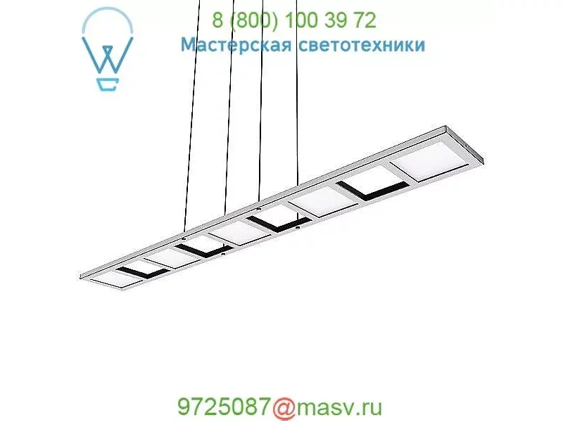 QDR-48P-PC Blackjack Lighting Quadra LED Pendant Light, светильник