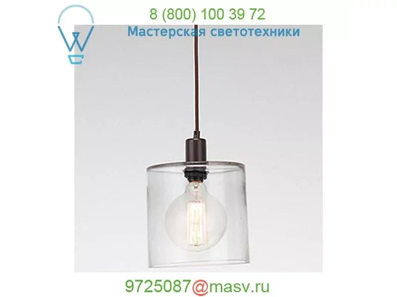 Hammerton Studio Apothecary 8-Inch Mini Pendant Light LAB0041-08-FB-C-C01-E2, светильник