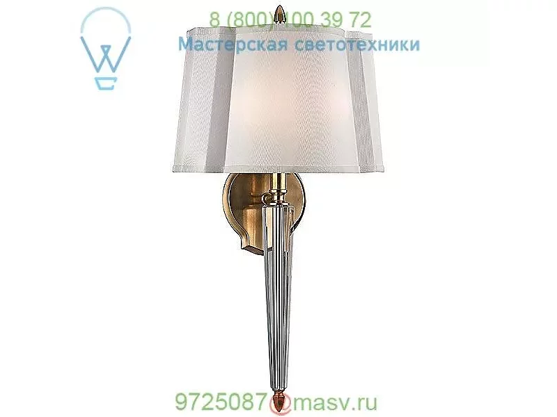 Oyster Bay Two Light Wall Sconce Hudson Valley Lighting 3611-PN, настенный светильник