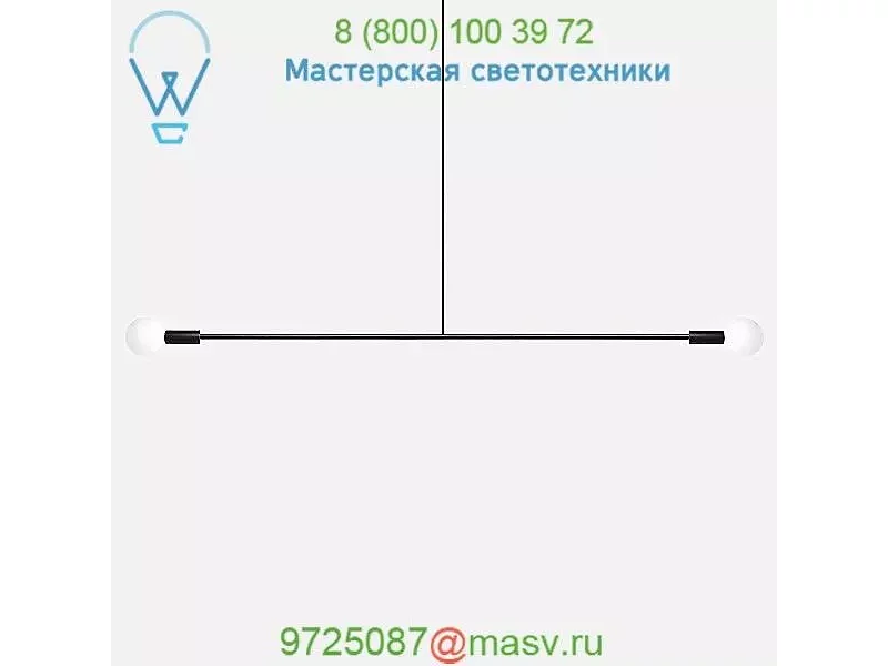 BBL-BLK-6-INCH-STEM Big Barbell Pendant Light Andrew Neyer, светильник