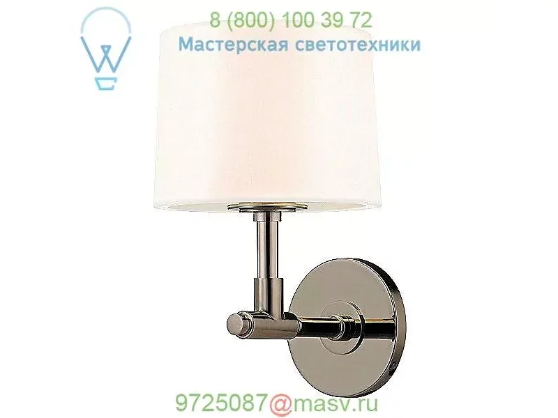 SONNEMAN Lighting Soho 1 Light Wall Sconce (Polished Nickel with White) - OPEN BOX OB-4950.35, о