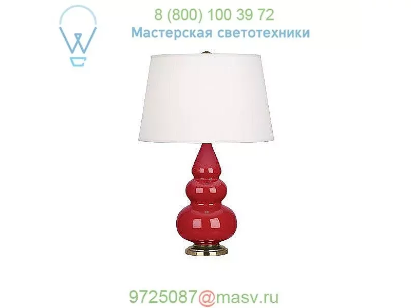 Small Triple Gourd Table Lamp with Metal Base Robert Abbey CR32X, настольная лампа