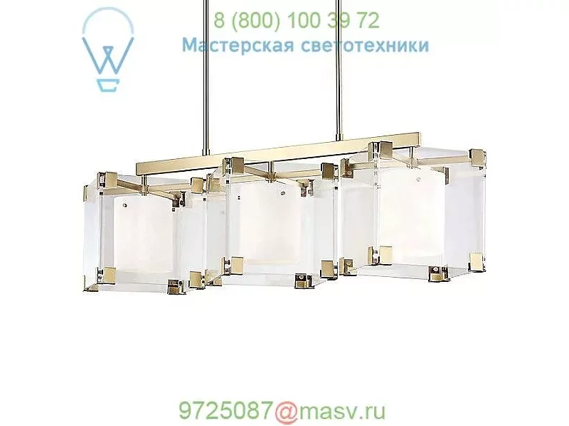 4154-AGB Achilles Linear Suspension Light Hudson Valley Lighting, светильник