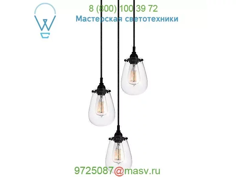 Chelsea 3-Light Pendant Light SONNEMAN Lighting, светильник