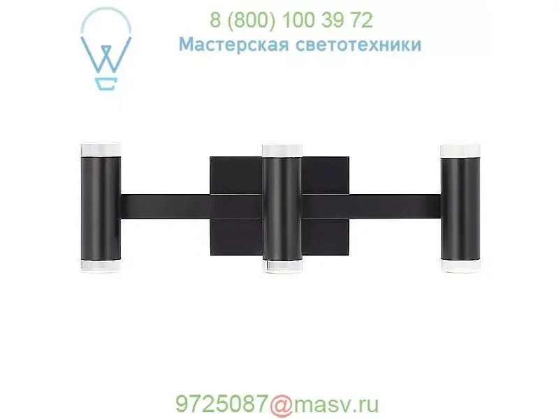 Tech Lighting 700BCDBS3HC-LED930 Dobson II 3-Light Bath Bar, светильник для ванной