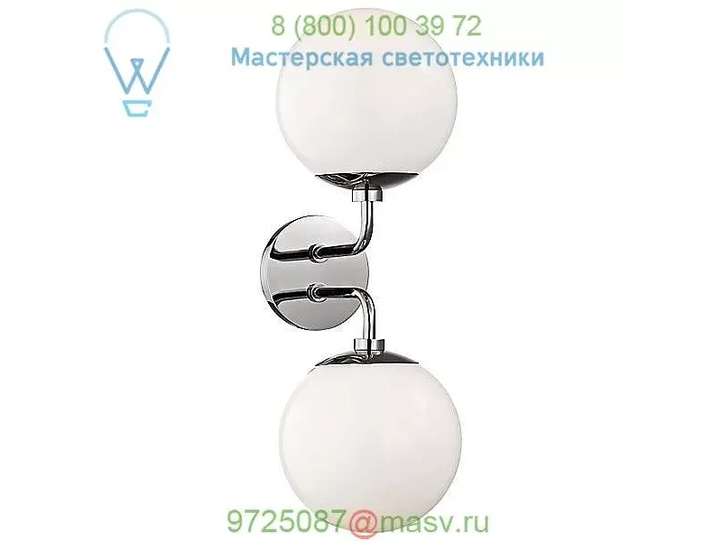 Mitzi - Hudson Valley Lighting H105102-AGB Stella Double Wall Sconce, настенный светильник бра