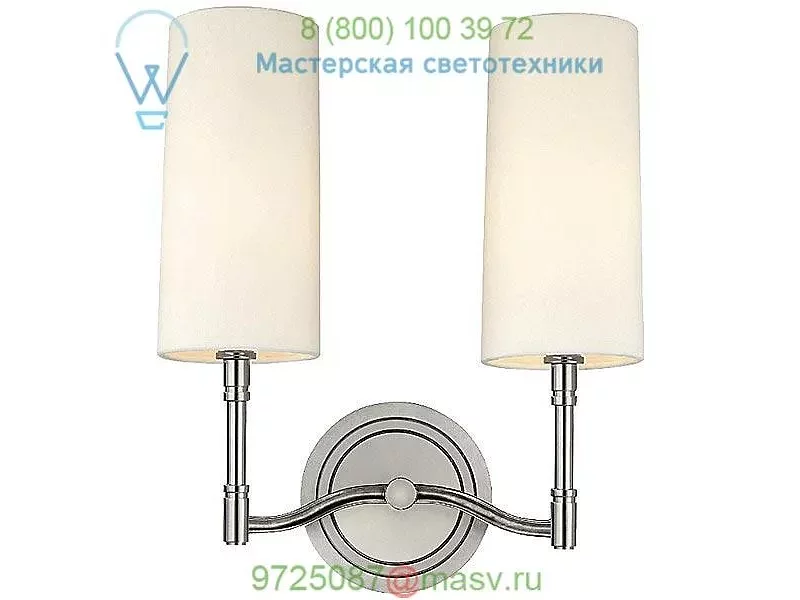 Dillon Two Light Wall Sconce 362-AGB Hudson Valley Lighting, настенный светильник бра