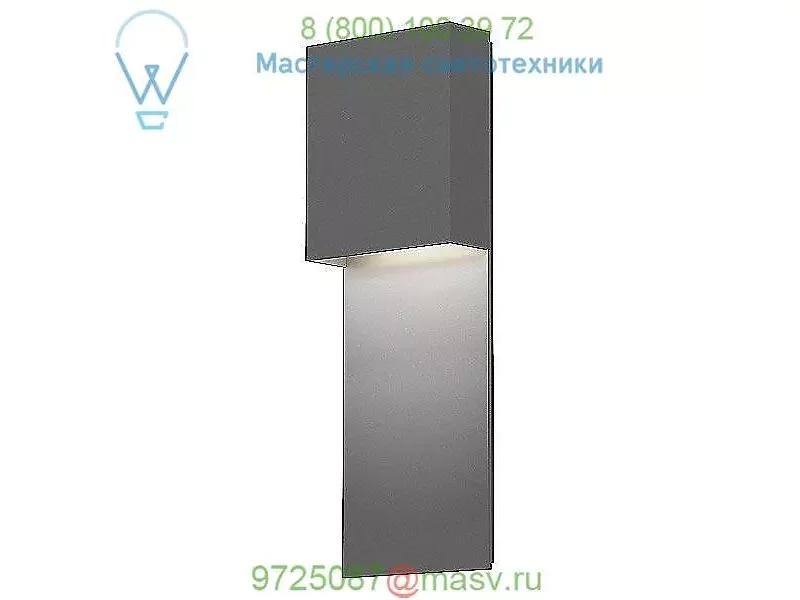 SONNEMAN Lighting OB-7106.74-WL Flat Box LED Panel Sconce (Textured Gray) - OPEN BOX RETURN, опе
