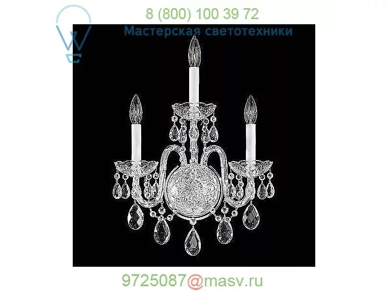Schonbek Lighting 1300-40H Arlington 3-Light Wall Light, настенный светильник бра