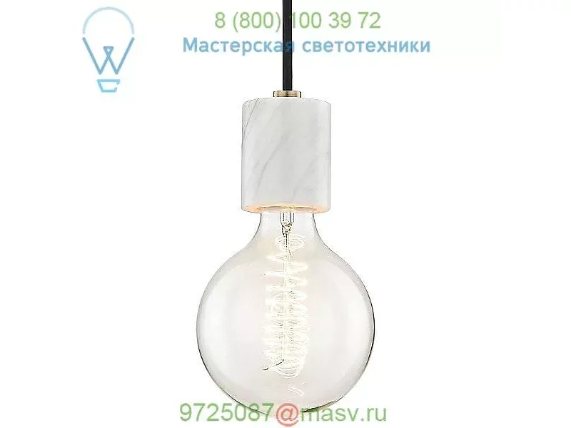 Mitzi - Hudson Valley Lighting Asime Mini Pendant Light H120701-AGB, светильник