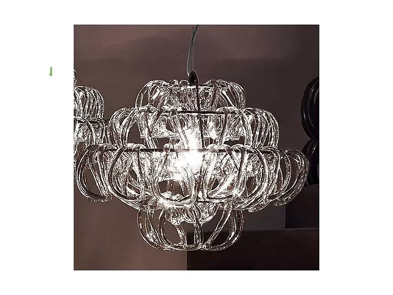OB-GIOGALI-SP-35-E26-CR/TR-CR Vistosi Giogali SP 35 Pendant Light (Crystal/Transparent) - OPEN B