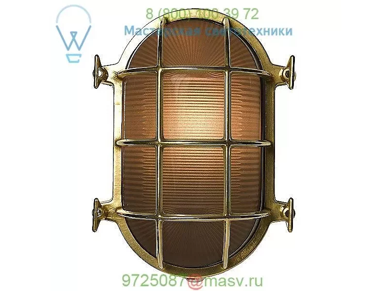 Original BTC BT-DP7035/BR 7035 Oval Brass Bulkhead Outdoor Wall Light, уличный настенный светиль