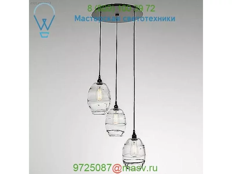 Hammerton Studio Ellisse Multipoint Pendant Light CHB0035-03-FB-OC-C01-E2, светильник