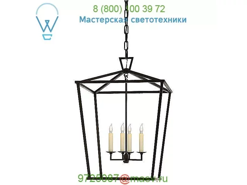 Darlana Lantern Pendant Light (Aged Iron/Medium) - OPEN BOX RETURN Visual Comfort , светильник