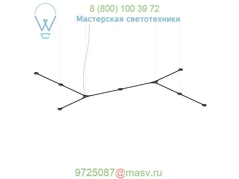 Carbon 10.8 Foot Linear Suspension Light  Tokio, светильник