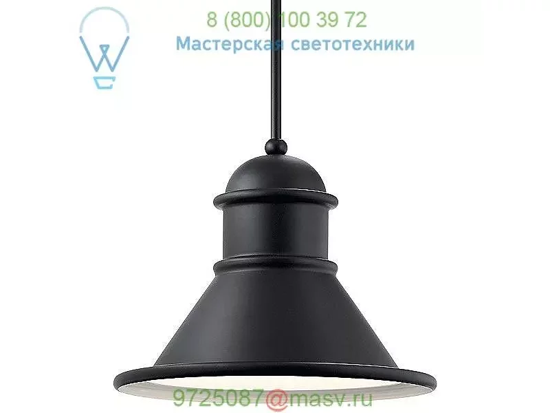 Kichler 49777BK Northland Outdoor Pendant Light, уличный подвесной светильник