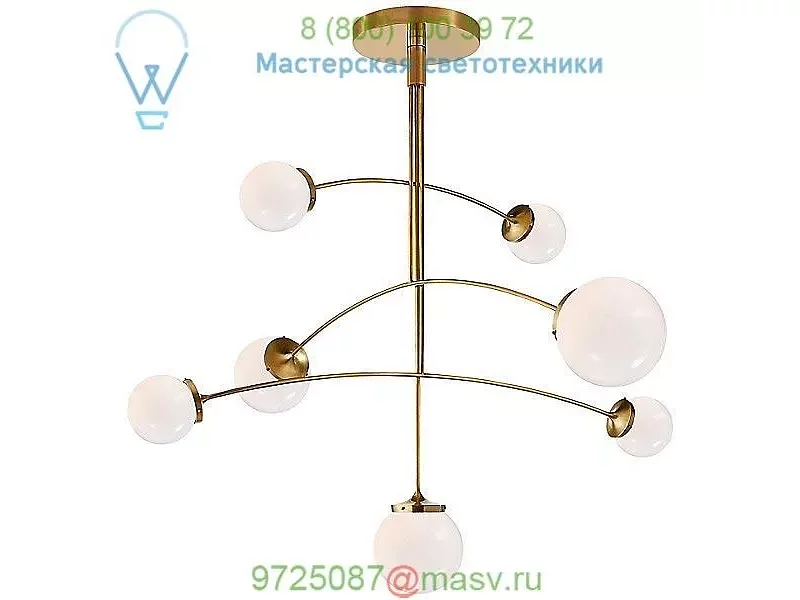 Prescott 7-Light Mobile Chandelier Visual Comfort KS 5404PN-CG, светильник