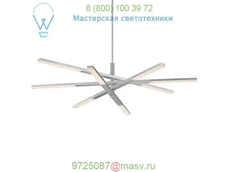 Stacked LED Chandelier PD-50748-BK Modern Forms, светильник