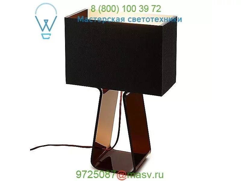 Pablo Designs TT 14 WHT/CLR Tube Top Table Lamp, настольная лампа