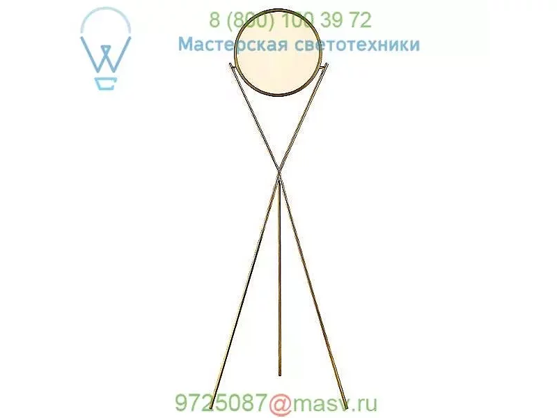 Visual Comfort Dot Stance Rotating Floor Lamp PB 1005MBK, светильник