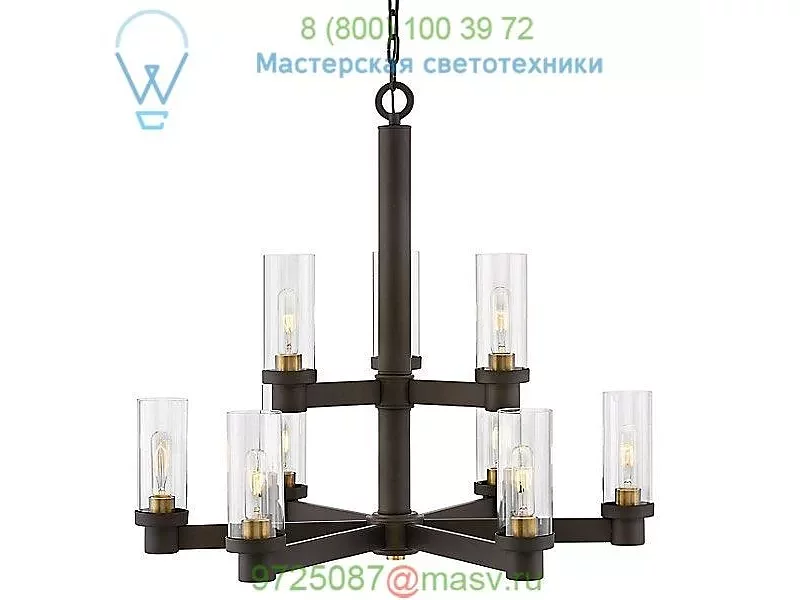 Hinkley Lighting Midtown 2-Tier Chandelier 4978BN, светильник