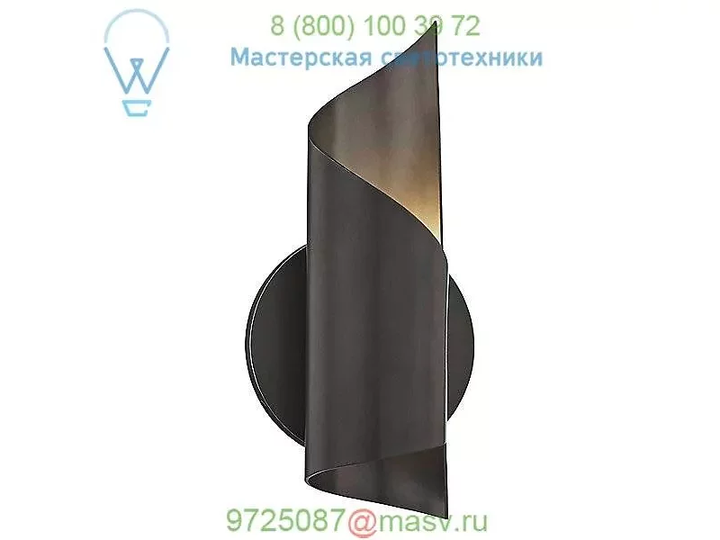 Evie Wall Sconce H161101-AGB Mitzi - Hudson Valley Lighting, настенный светильник