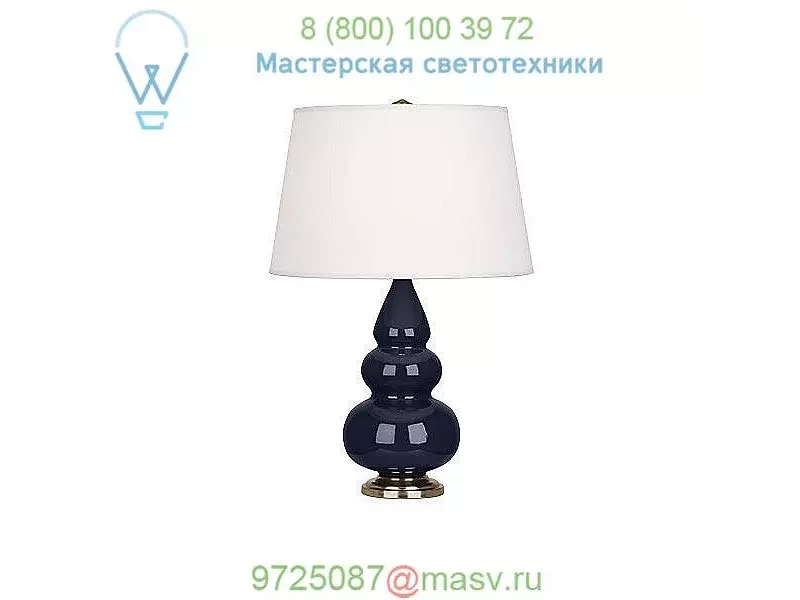 Robert Abbey CR32X Small Triple Gourd Table Lamp with Metal Base, настольная лампа