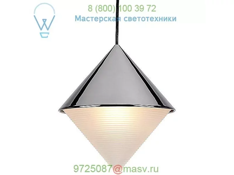 Roll &amp; Hill HALFP-CON-BK-CF-U Half and Half Cone Pendant Light, светильник