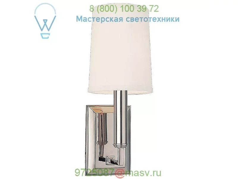 811-PN Hudson Valley Lighting Clinton 1 Light Wall Sconce, настенный светильник