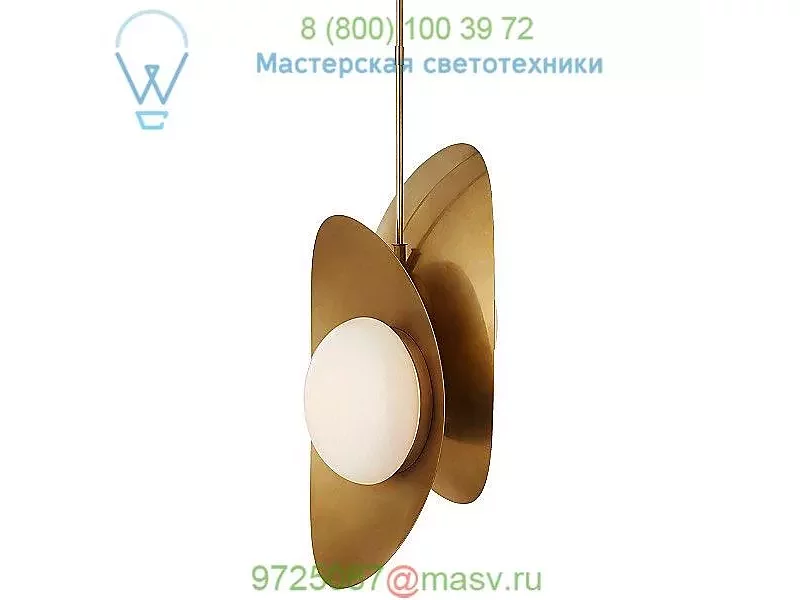 Nouvel LED Pendant Light Visual Comfort KW 5570AB-WG, подвесной светильник