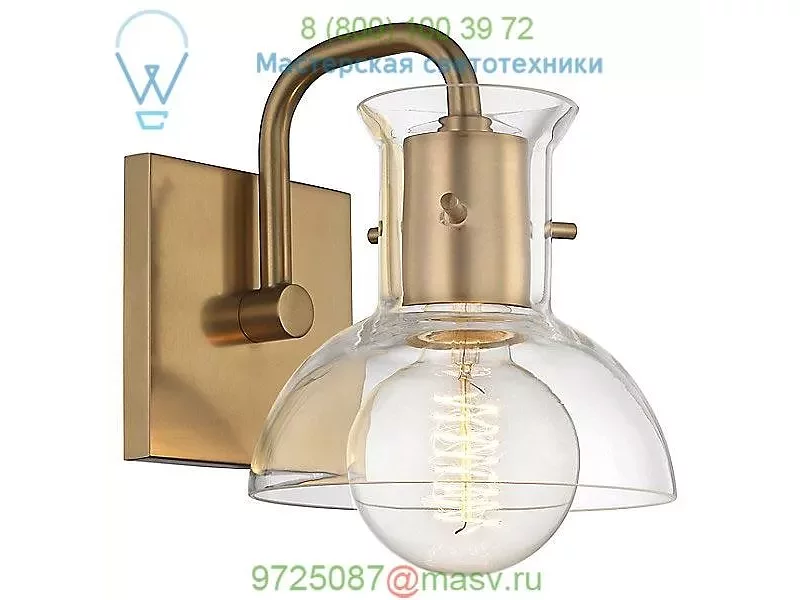 Riley Wall Sconce H111301-AGB Mitzi - Hudson Valley Lighting, настенный светильник