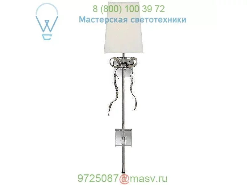 Visual Comfort KS 2117PN-L Ellery Gros-Grain Bow Tail Wall Light, настенный светильник