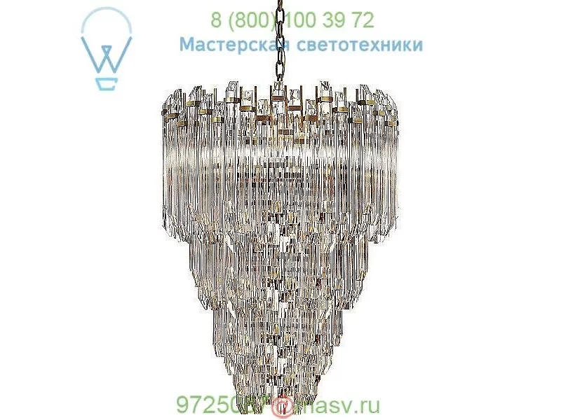 Adele Three Tier Waterfall Chandelier Visual Comfort SK 5423HAB-CA, светильник