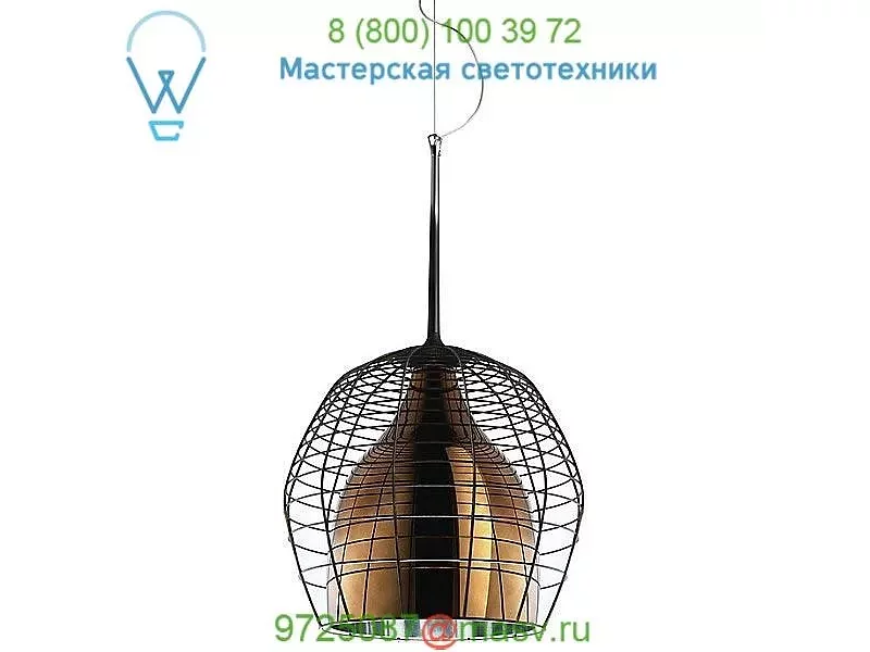 Cage Suspension Lamp LI0272 10 U2 Foscarini, светильник