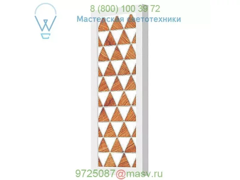 Triangle 1 Plank LED Wall Sconce jefdesigns jd_Triangle1_Ebony_Tablet, настенный светильник