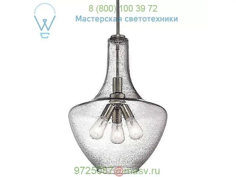42190NI Everly 42190 3 Light Pendant Light Kichler, светильник