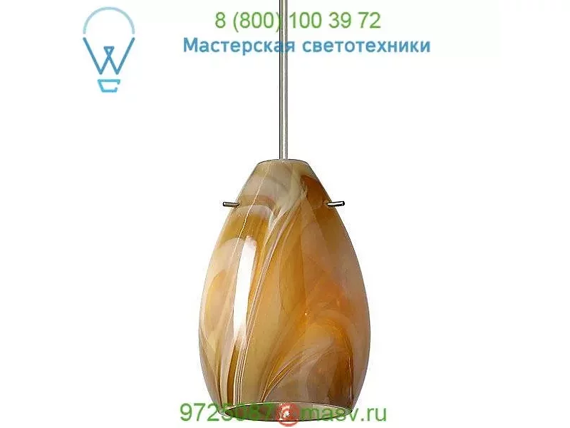 Pera 6 Pendant (Honey/Satin Nickel/Rigid Stem) - OPEN BOX Besa Lighting, светильник