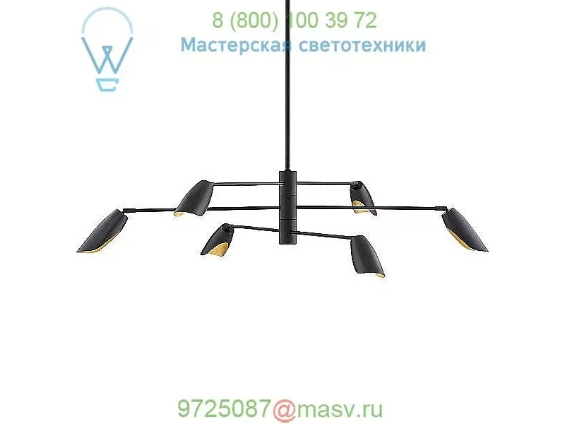 Bowery 3-Tier LED Chandelier Fredrick Ramond FR35806BLK, светильник