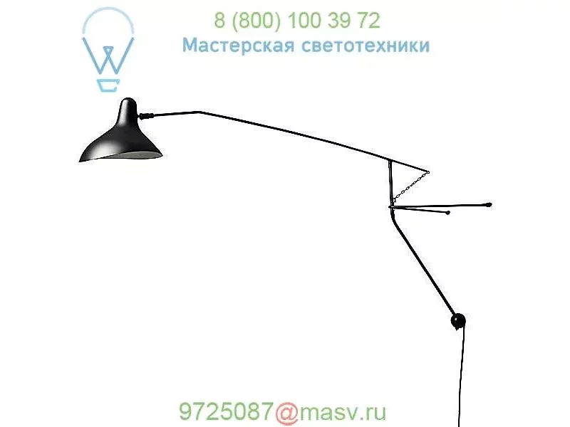 DCW &eacute;ditions BS2 BL Mantis Wall Lamp, бра