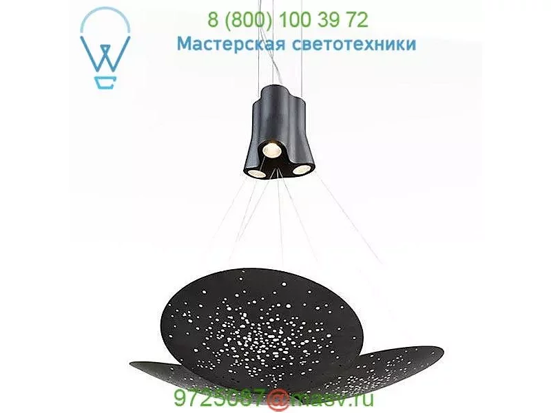Lens Triple Pendant Light Fabbian F46A05A76, светильник