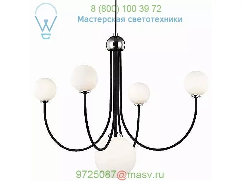 Mitzi - Hudson Valley Lighting Coco LED Chandelier H234805-AGB/WH, светильник