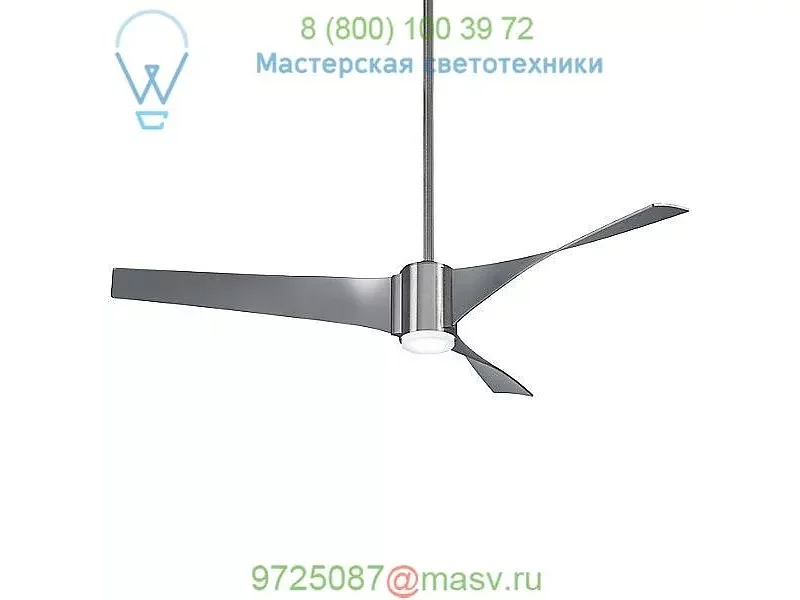 Triple LED Ceiling Fan F832L-BN/SL Minka Aire Fans, светильник