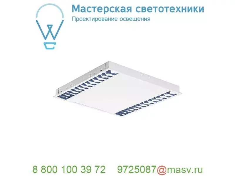 158901 SLV RASTO LED R 600х600 светильник встраиваемый с LED 2x18Вт (38Вт), 4000К, 4000лм, белый